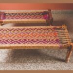 Furnshine - Carver Solid Sheesham Wood Handmade Woven Charpai/Khatiya (Multicolor) - Image 3
