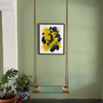 Furnshine - Cordell Single Seater Woven Swing (Green & Beige) - Image 3