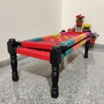 Furnshine - Walton Solid Wood Handwoven Backrest Bench (Multicolor) - Image 3