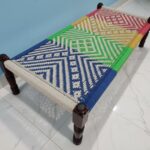 Furnshine - Pistol Solid Sheesham Wood Handwoven Charpai/Khaat (Multicolor) - Image 3