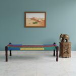 Furnshine - Sutter Solid Sheesham Wood Handmade Woven Charpai/Khatiya (Multicolor) - Image 3