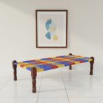 Furnshine - Patsy Solid Sheesham Wood Handwoven Charpai/Khatiya (Multicolor) - Image 3