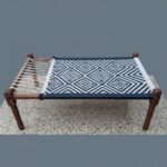 Furnshine - Windsor Solid Wood Woven Charpai/Khatiya (Blue & White) - Image 3