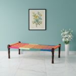 Furnshine - Tilden Solid Sheesham Wood Hand Woven Charpai/Khatiya (Multicolor) - Image 3