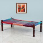 Furnshine - Charley Solid Sheesham Wood Handwoven Charpai/Khatiya (Multicolor) - Image 3