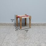 Furnshine - Rodney Sheesham Wood Multicolor Woven Seating Stool Pidha (Set of 2) - Image 3