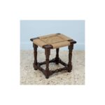 Furnshine - Bede Solid Wood Helical Leg Woven Stool - Image 3