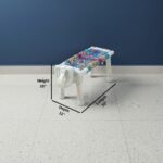 Furnshine - Easton Solid Wood Multicolor Woven Elephant Stool (Grey Color) - Image 3