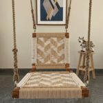 Furnshine - Barlow Beige Single Seater Backrest Swing for Kids - Image 4