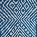 Furnshine - Selby Solid Sheesham Wood Handwoven Charpai/Khatiya (Sky Blue & White) - Image 4