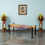 Furnshine - Denver Handwoven Sheesham Wood Bench (Multicolor) - Image 4