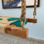 Furnshine - Rowley Beige-Green Braided Woven Swing (Jhula) - Image 4