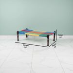 Furnshine - Sutter Solid Sheesham Wood Handmade Woven Charpai/Khatiya (Multicolor) - Image 4