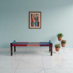 Furnshine - Charley Solid Sheesham Wood Handwoven Charpai/Khatiya (Multicolor) - Image 4