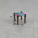 Furnshine - Morton Sheesham Wood Multicolor Woven Seating Stool Pidha (Set of 2) - Image 4