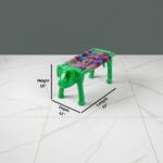 Furnshine - Benton Solid Wood Multicolor Woven Elephant Stool (Green Color) - Image 4