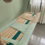 Furnshine - Patti Hand Woven Swing for Adults & Kids (Beige & Pastel Green) - Image 6