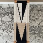 Furnshine - Reign Solid Wood Handwoven Bench with White Metal Legs (White, Black & Beige) - Image 4