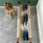 Furnshine - Elvin Solid Wood Two Seater Woven Bench with Black Metal Legs (Multicolor) - Image 4