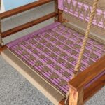 Furnshine - Jim Single Seater Armrest Backrest Swing (Pastel Pink & Beige Tones) - Image 5