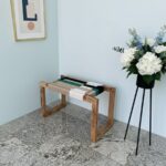 Furnshine - Clifton Solid Wood Woven Stool (Beige, White, Green & Black) - Image 4