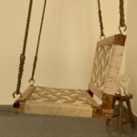 Furnshine - Barlow Beige Single Seater Backrest Swing for Kids - Image 5