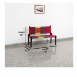 Furnshine - Jagger Solid Wood Woven Backrest Bench (Red, Green, Yellow & Purple) - Image 5