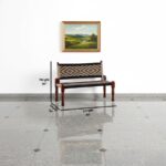 Furnshine - Maxfield Solid Wood Handwoven Backrest Bench (Black & Jute) - Image 5