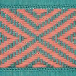 Furnshine - Austen Handwoven Sheesham Wood Bench (Orange & Green) - Image 5