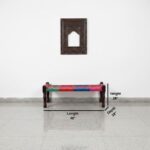 Furnshine - Wilton Handwoven Sheesham Wood Bench (Multicolor) - Image 5