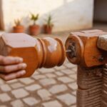 Furnshine - Cru Solid Sheesham Wood Handwoven Charpai/Khatiya (Black & White) - Image 5