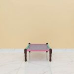 Furnshine - Vinny Solid Sheesham Wood Handmade Woven Charpai/Khatiya (Pink & Green) - Image 5