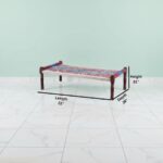Furnshine - Jazz Solid Sheesham Wood Handwoven Charpai/Khatiya (Multicolor) - Image 5