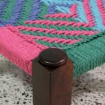 Furnshine - Morton Sheesham Wood Multicolor Woven Seating Stool Pidha (Set of 2) - Image 5