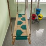 Furnshine - Rowley Beige-Green Braided Woven Swing (Jhula) - Image 5