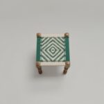 Furnshine - Bobbie Sheesham Wood Green & White Woven Stools Pidha (Set of 2) - Image 5