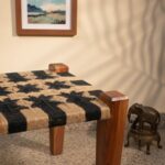 Furnshine - Dale Solid Wood Black & Natural Jute Handwoven Stool - Image 5