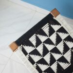 Furnshine - Royston Solid Sheesham Wood Black & White Handwoven Stool - Image 5