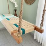 Furnshine - Patti Hand Woven Swing for Adults & Kids (Beige & Pastel Green) - Image 3