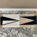 Furnshine - Reign Solid Wood Handwoven Bench with White Metal Legs (White, Black & Beige) - Image 5