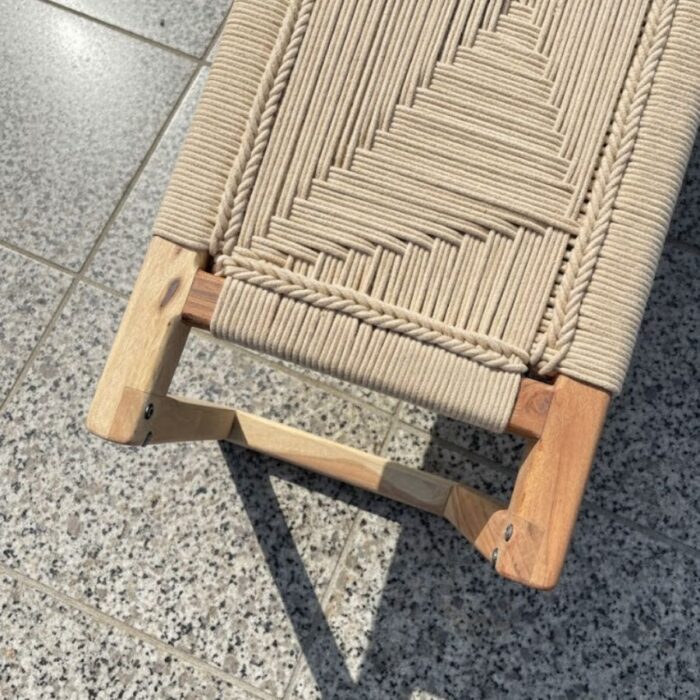 Furnshine - Mosley Boho Woven Bench (Beige Color) - Image 5