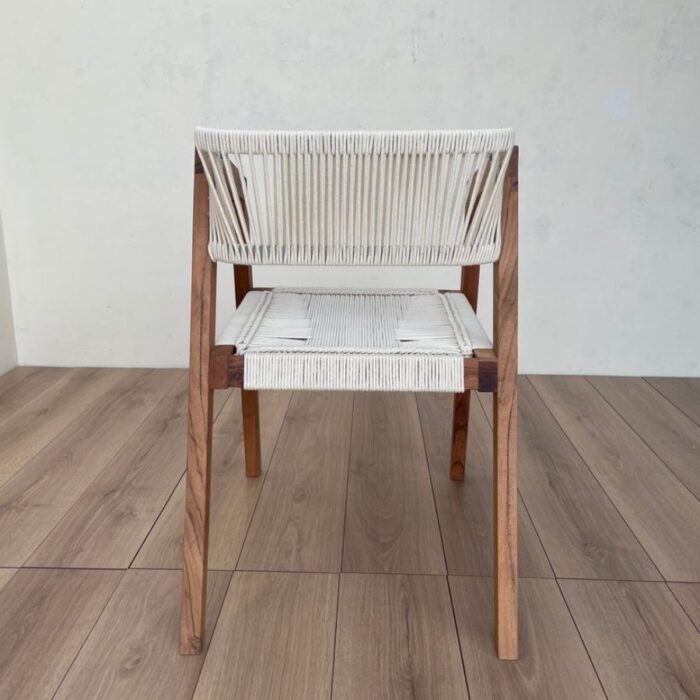 Furnshine - Eldred Armrest Woven Chair (White) - Image 5