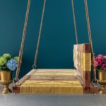 Furnshine - Dimity Woven Swing with Backrest - Yellow, Beige & White - Image 6