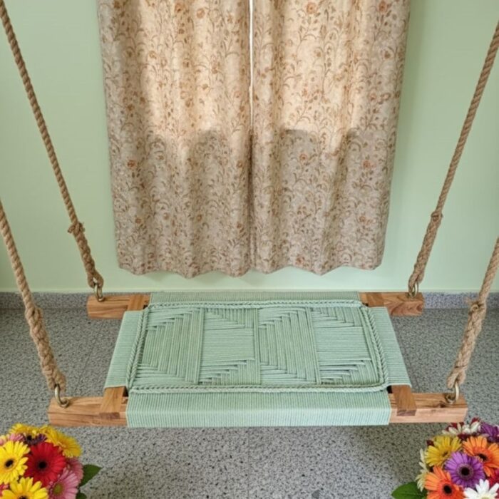 Furnshine - Kelton Single Seater Swing (Light Pastel Green) - Image 7