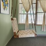 Furnshine - Barlow Beige Single Seater Backrest Swing for Kids - Image 6