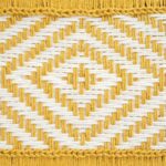Furnshine - Genesis Handwoven Sheesham Wood Bench (Yellow & White) - Image 6