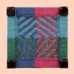 Furnshine - Morton Sheesham Wood Multicolor Woven Seating Stool Pidha (Set of 2) - Image 6