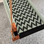 Furnshine - Ringo Light Green & Black Woven Pattern Swing with Backrest - Image 6