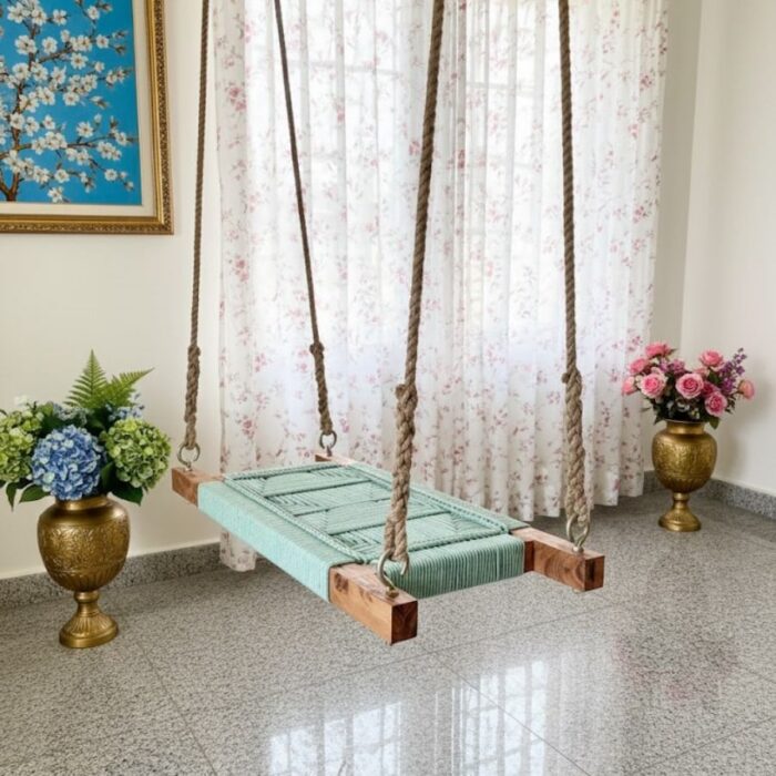 Furnshine - Kelton Single Seater Swing (Light Pastel Green) - Image 8