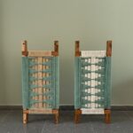 Furnshine - Reed Single Seater Woven Swing (Green & White) - Image 7